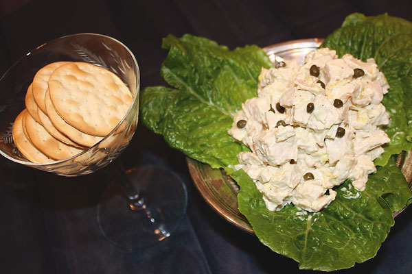Tying the knot with traditional fare, including a chicken salad recipe.