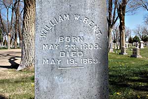 william bent gravestone