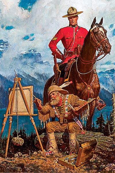 Expert Criticism by Arnold Friberg, known for his artworks of the Royal Canadian Mounted Police, $45,000