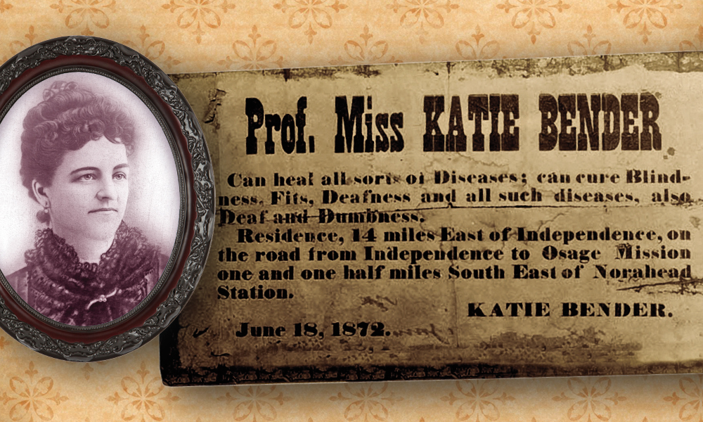 Katie Benders 1872 advertisement as a healer