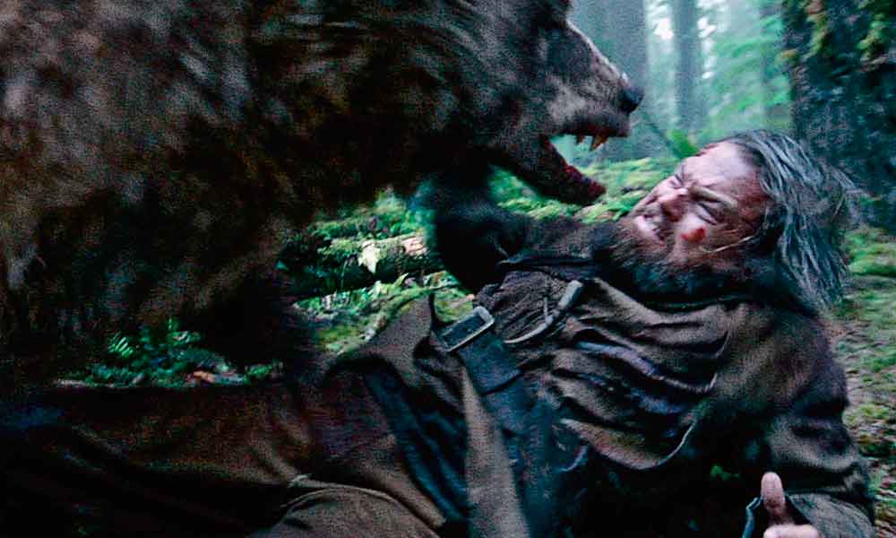 Action shot from THE REVENANT
