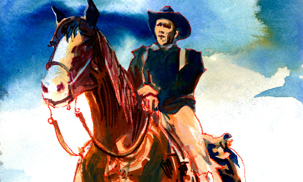 True West Moments: Ben Johnson Knew  How to Set A Horse