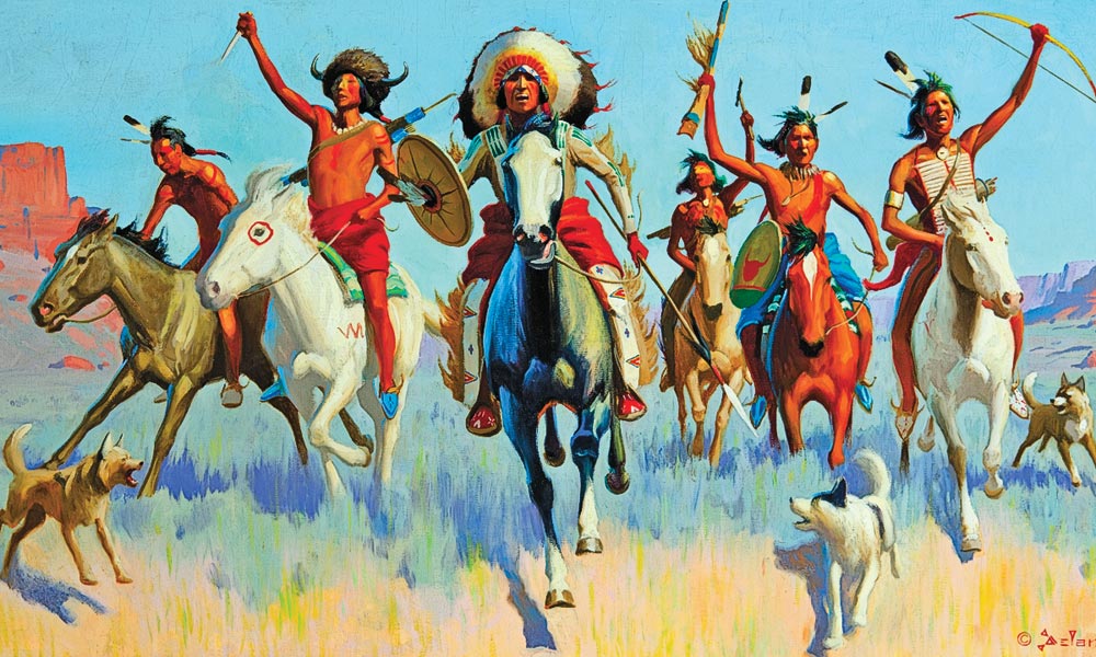 Gerard Curtis Delano painting true west