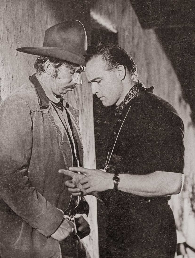 slim pickens and marlon brando in one eyed jacks true west