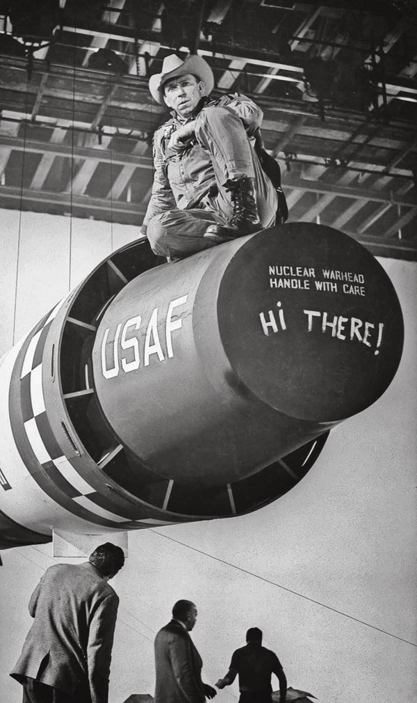 slim pickens on the set of dr strangelove true west