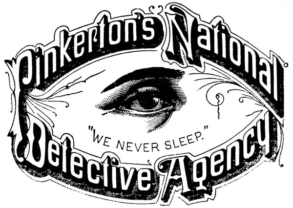 pinkerton private eye logo true west