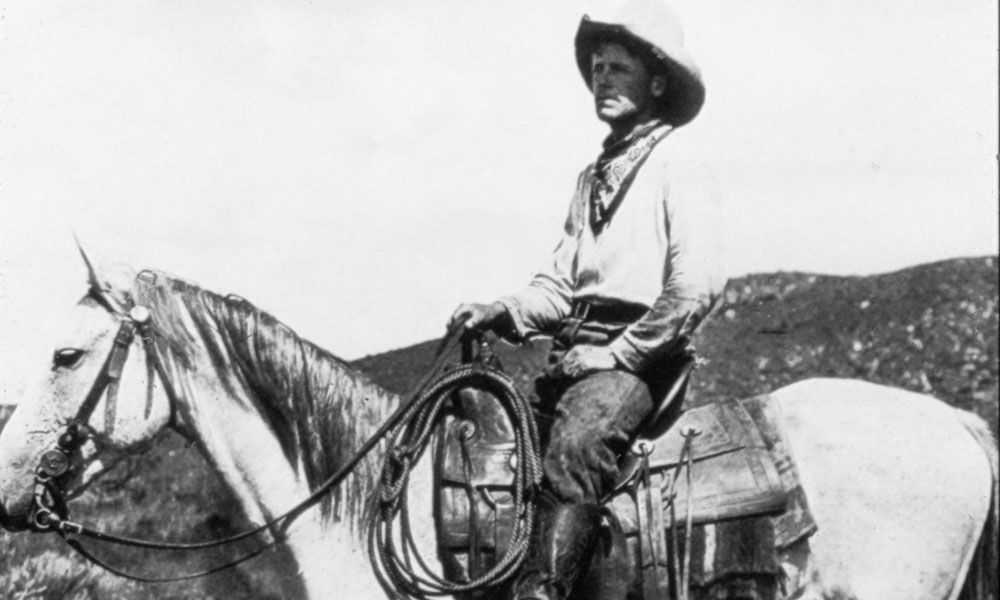 cowboy on horse smith photo