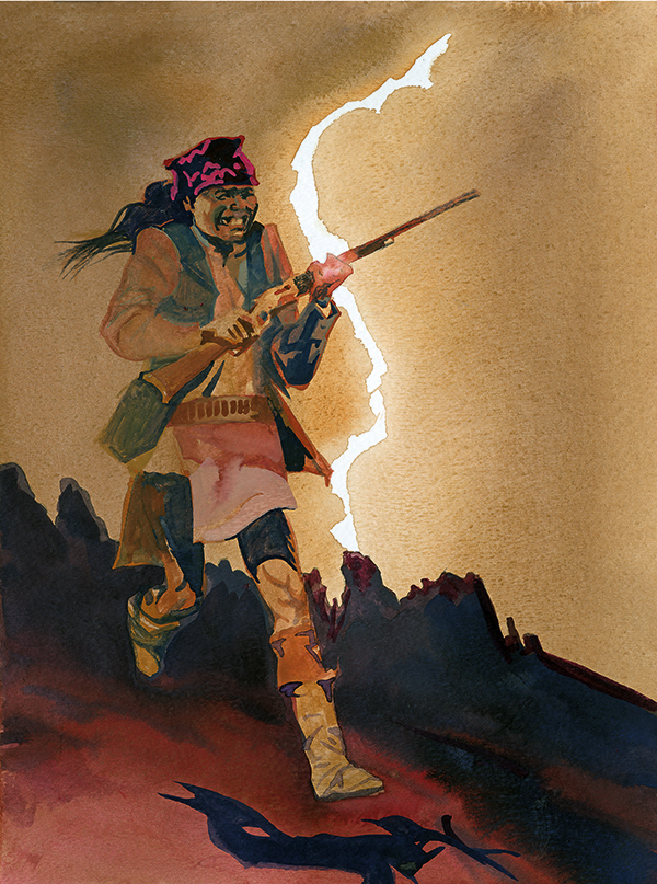 painting of apache by bob boze bell