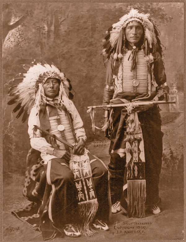 feathered bonnets headdress medals black horn james lone elk sioux warriors true west magazine