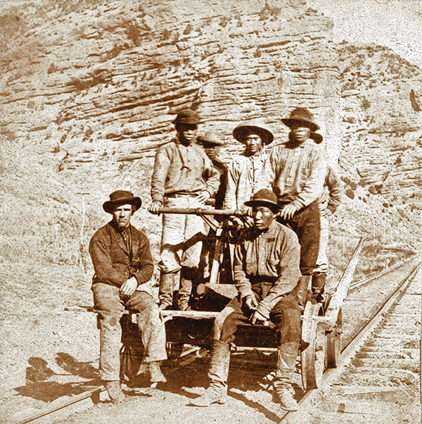 laborers chinese workers central pacific railroad trail true west magazine