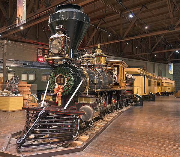 gov stanford no 1 locomotive central pacific railroad exhibit california state museum true west magazine