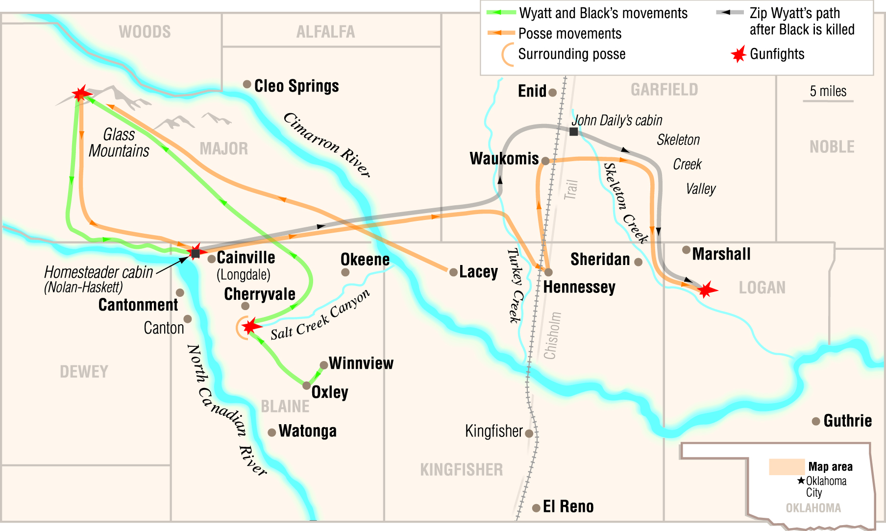 zipp wyatt map of oklahoma true west magazine
