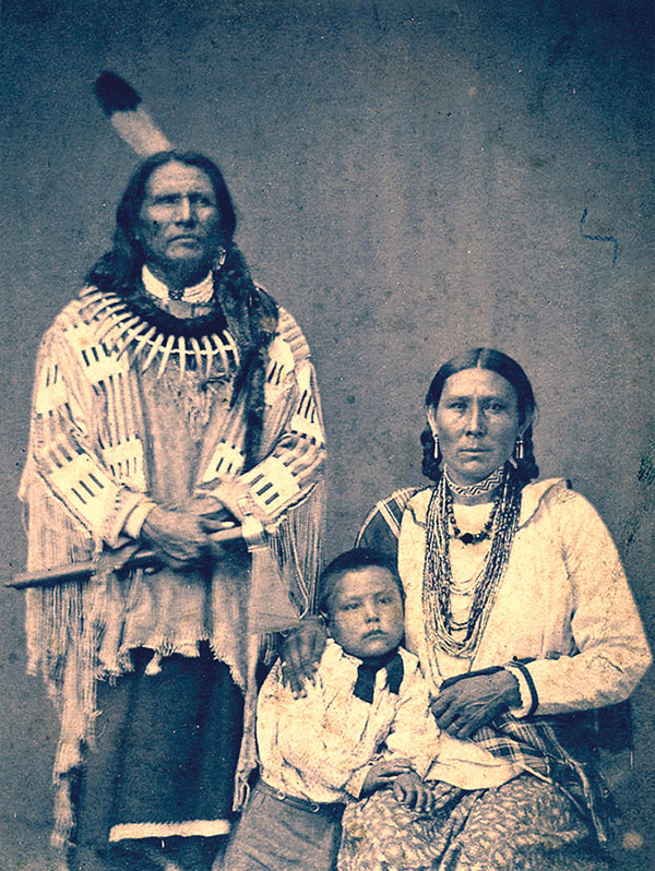 standing bear and family historical photograph true west magazine