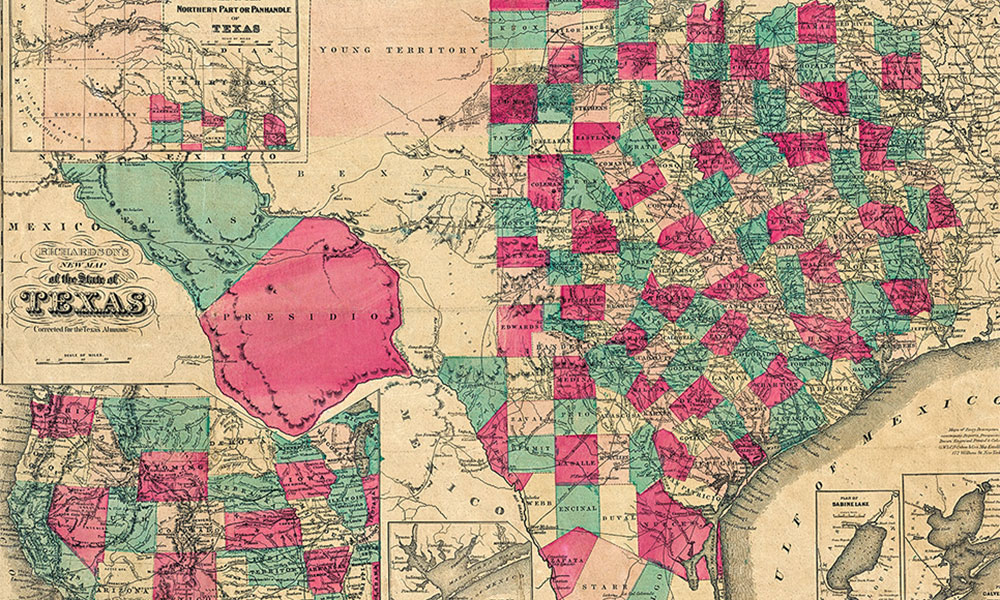 map of texas historic true west magazine
