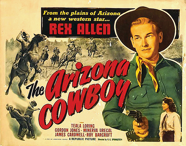 the arizona cowboy rex allen movie poster true west magazine
