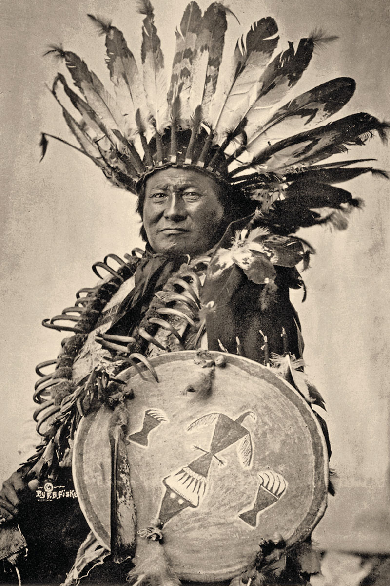 rain in the face hunkpapa lakota war chief in headdress true west magazine