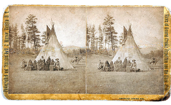 native americans by teepee artifact photo true west magazine