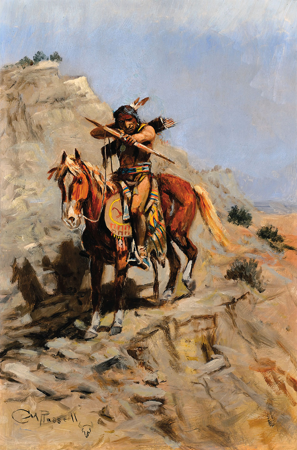 cm russell indian with bow