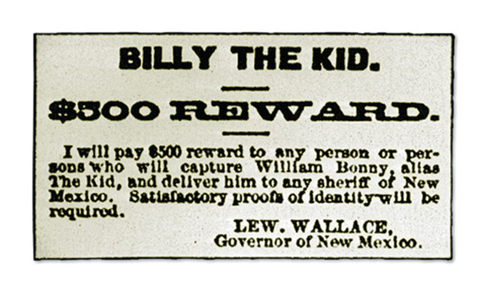 billy the kid reward poster true west magazine
