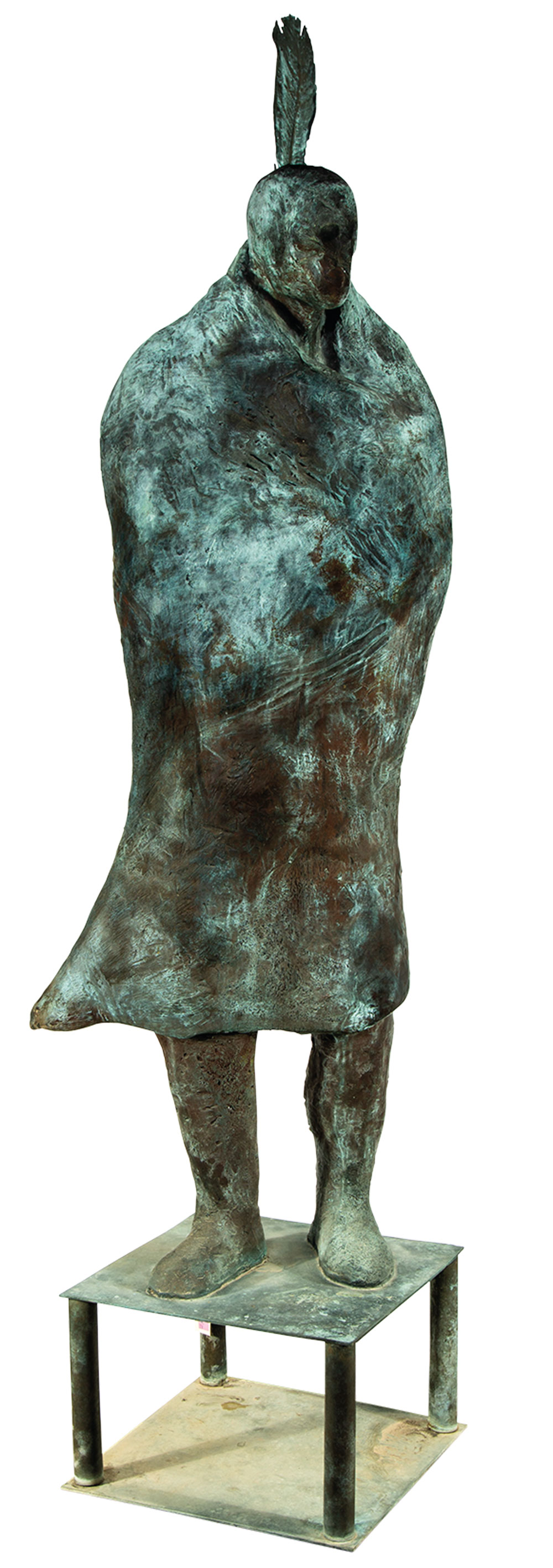 Fritz Scholders Untitled bronze patina true west magazine