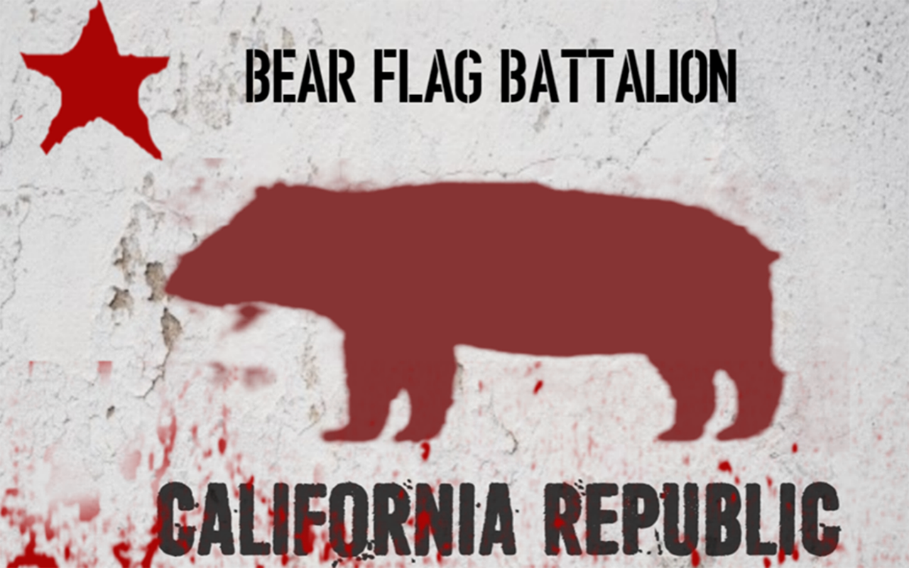 The Bear Flag Revolt They declared the creation of the California Republic. Sporting a battle flag with a picture of a grizzly bear on it, the rebels began calling themselves Bear Flaggers...