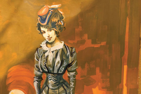 bob boze bell painting woman mexican spy true west magazine