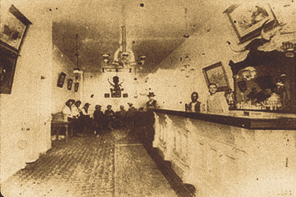 The Long Branch Saloon in Dodge City, Kansas is an old wild west saloon  established in 1874.