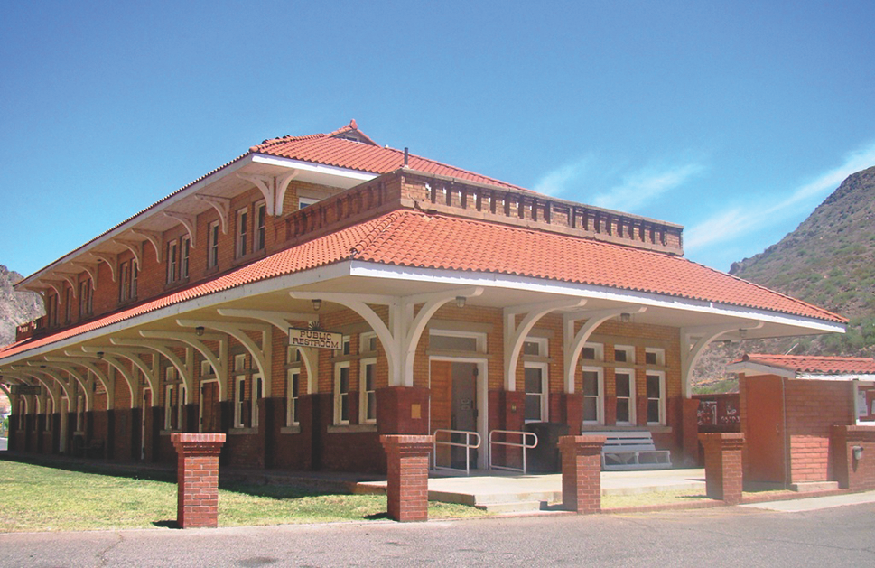 Visitors Center, Arizona and New Mexico Railway Station Clifton, Arizona Courtesy Road Travel America