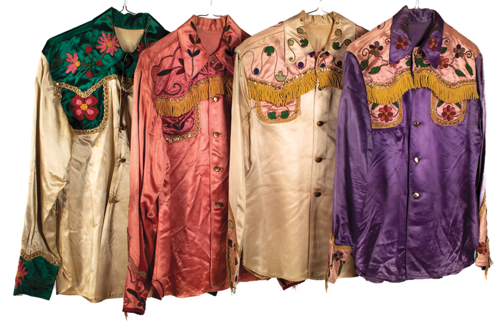 Four highly decorated and tasseled shirts worn by performers in the Tom Mix Circus sold for $2,600 at the Lebel auction.